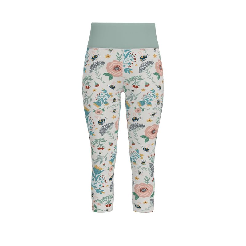 Women’s High-Waist Sports Leggings - Bee Garden