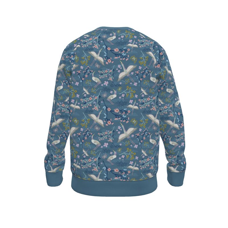 Women's Lightweight Sweater - White Crane