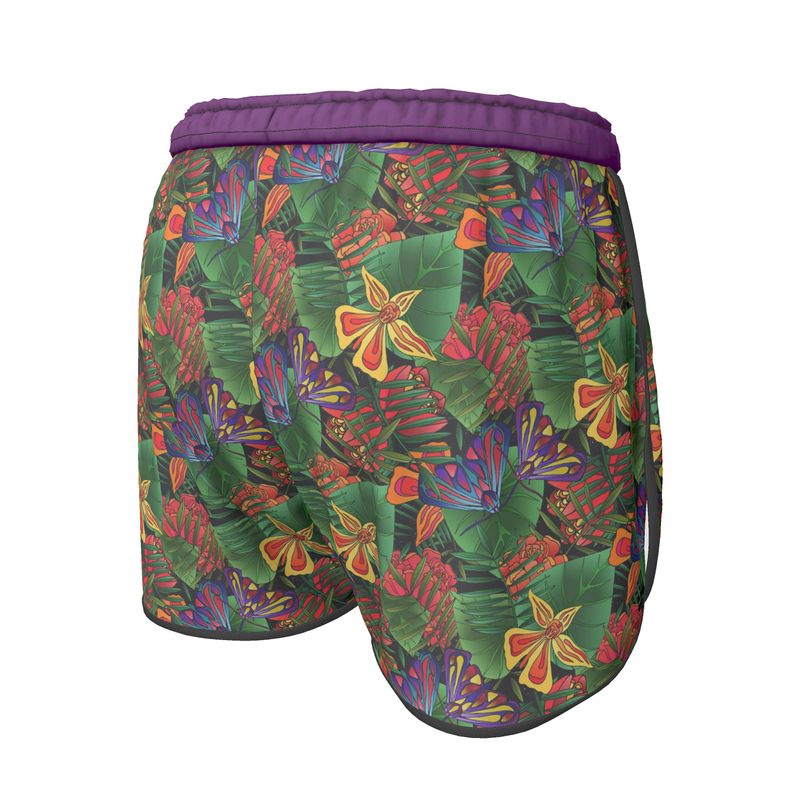 Women’s Athletic Shorts - Jungle Flower