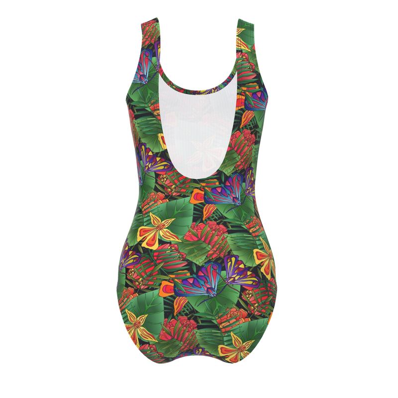 Women's One-Piece Swimsuit - Jungle Flower