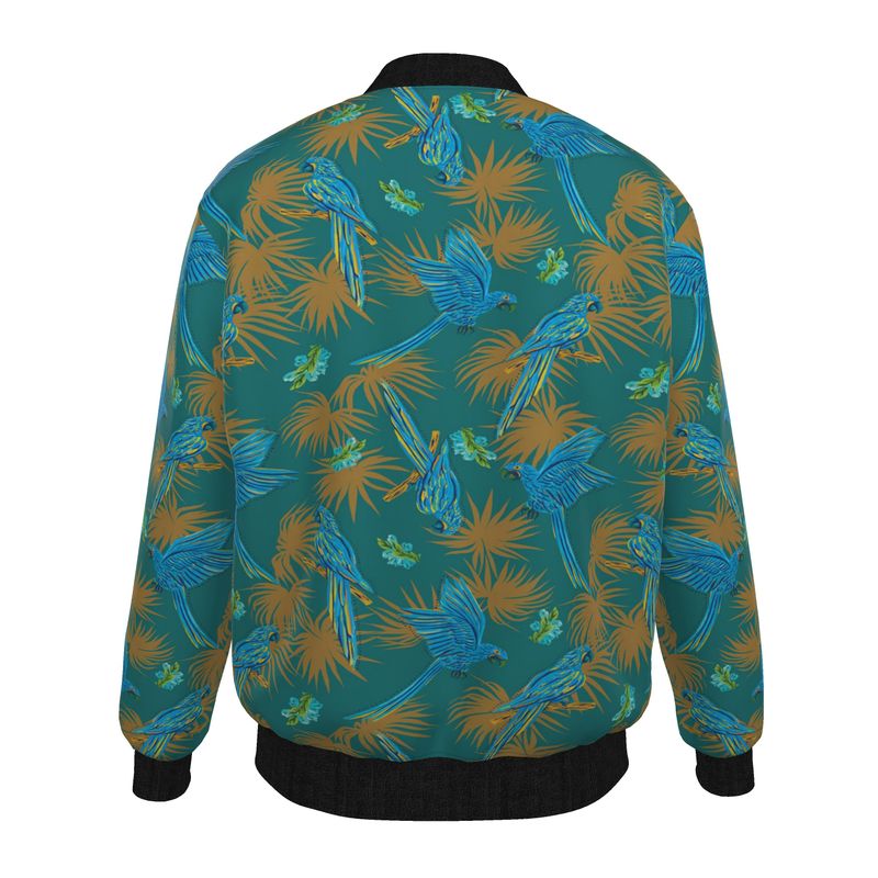 Men's Bomber Jacket - Tropical Macaw - Tealwing