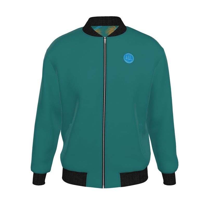 Men's Reversible Bomber Jacket - Tropical Macaw - Tealwing