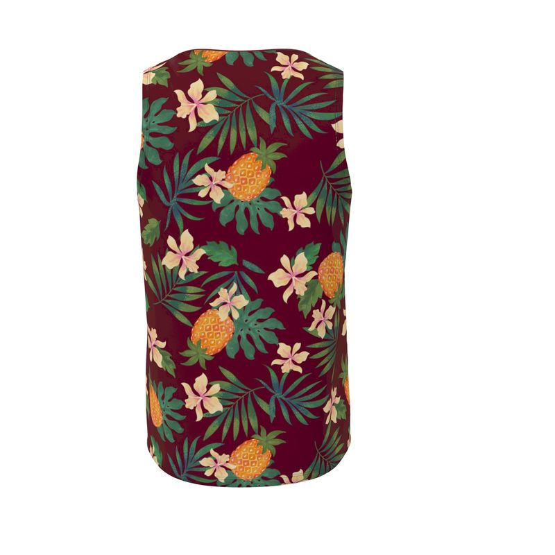 Men's Hybrid Tank Top - Pineapple Paradise - Palmwine