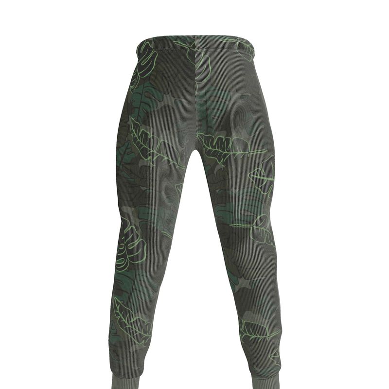 Men's Joggers - Camo Leaves - Cypress Green