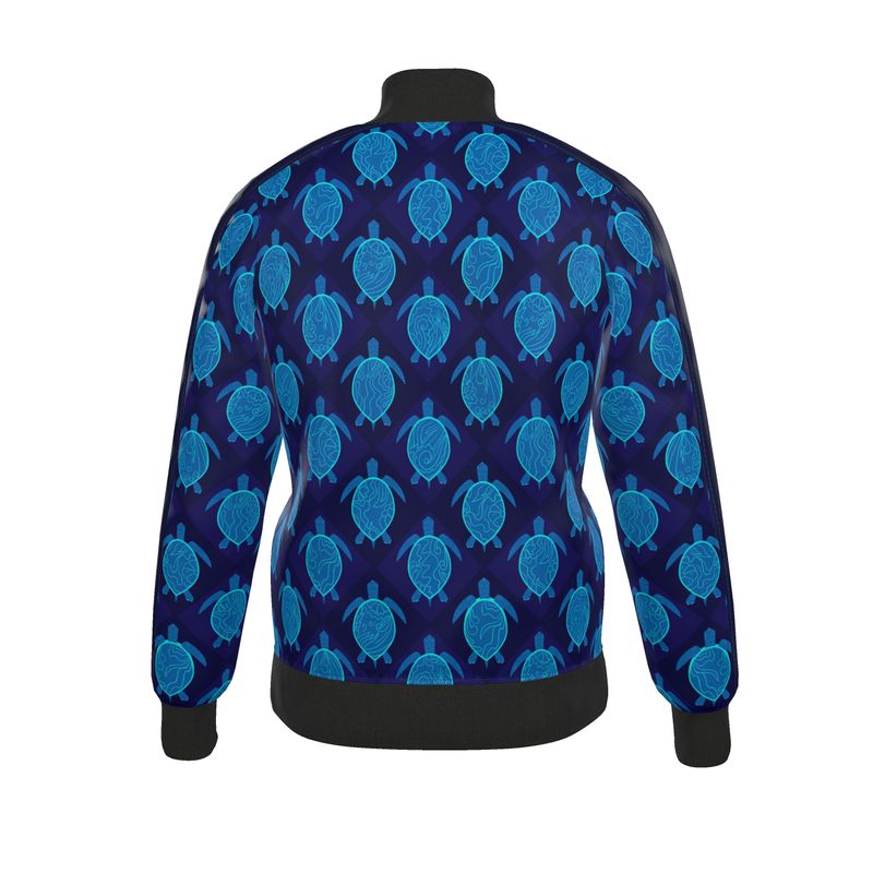 Men's Track Jacket - Topo Turtles - Blue Tide