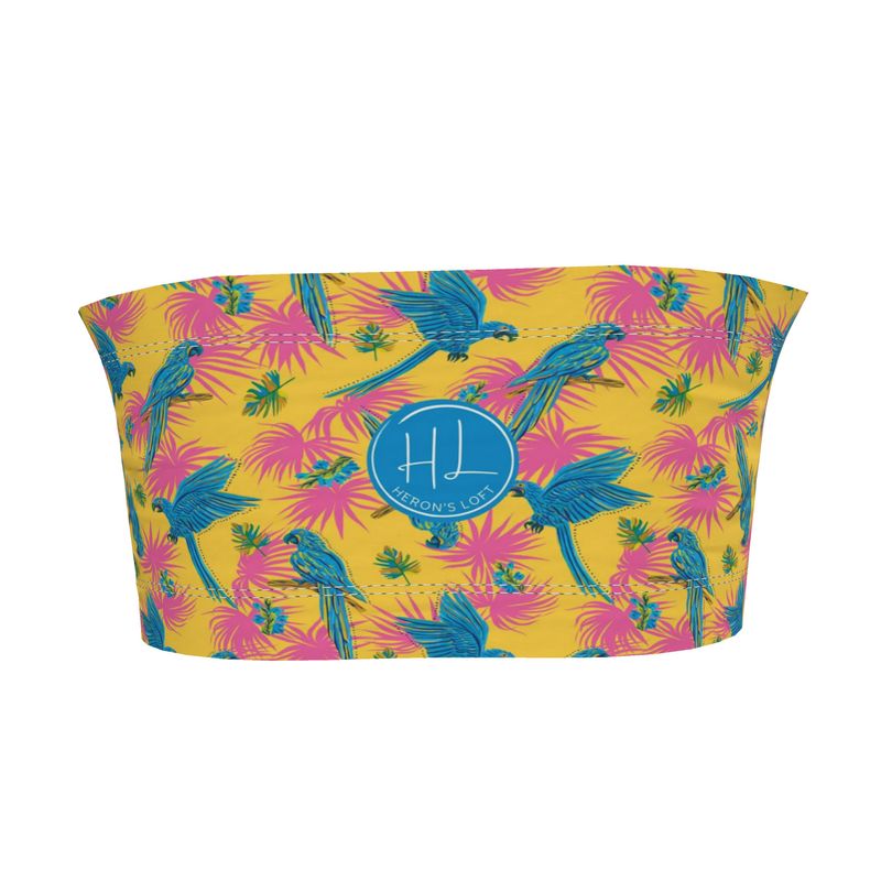 Women's Bandeau - Tropical Macaw - Saffron Yellow