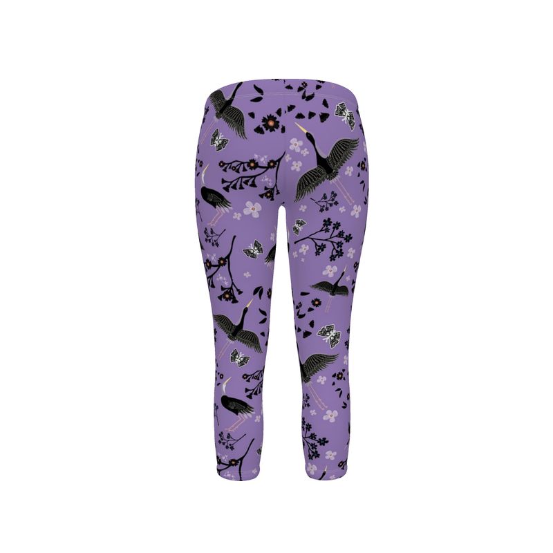 Women’s Mid-Rise Capri Length Leggings - Amethyst Ascent