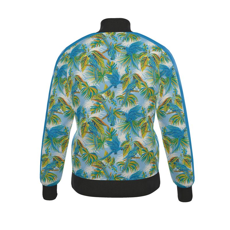 Men's Track Jacket - Tropical Macaw - Coastal Blue