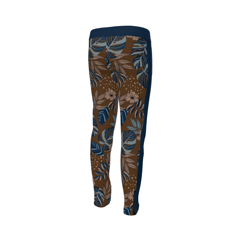 Men's Track Pants - Midnight Monstera - Roasted Teak