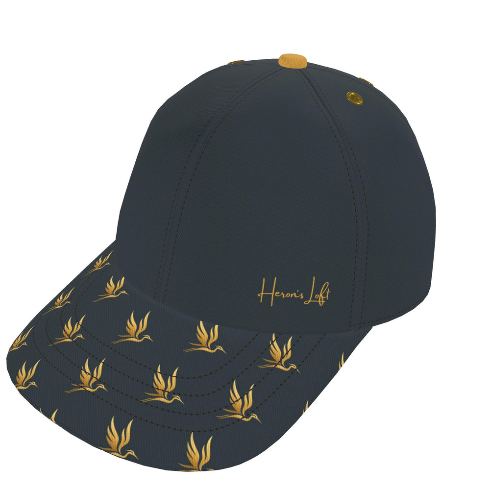 Baseball Cap — Signature Heron Charcoal Luxe