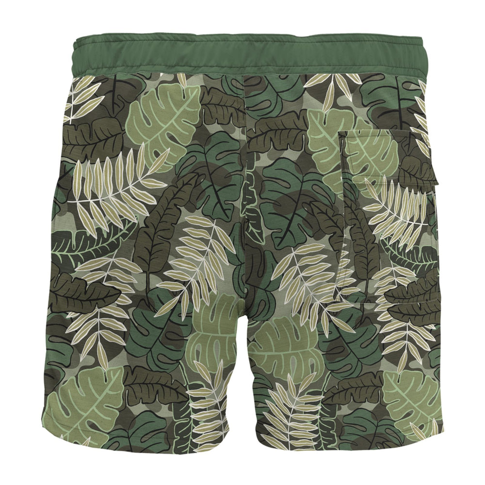 Men's Board Shorts — Camo Leaves