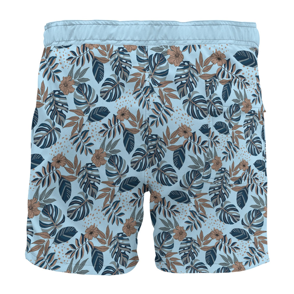 Men's Board Shorts — Midnight Monstera Bluehaven