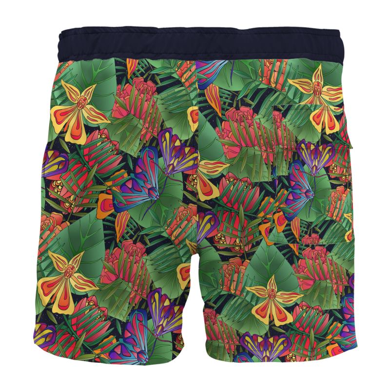 Men's Board Shorts — Jungle Flower