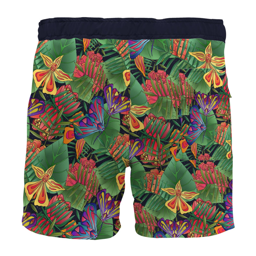 Men's Board Shorts — Jungle Flower