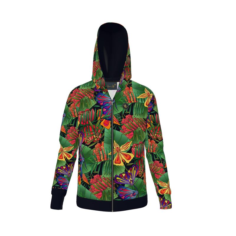 Women's Premium Hoodie — Jungle Flower