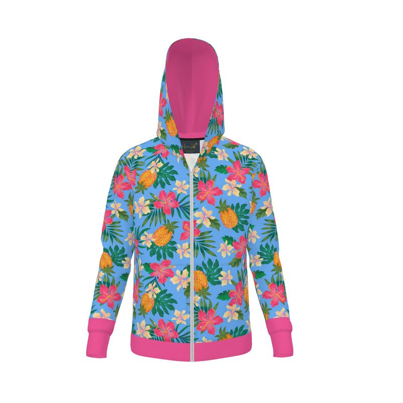Women's Premium Hoodie — Pineapple Paradise Island Breeze
