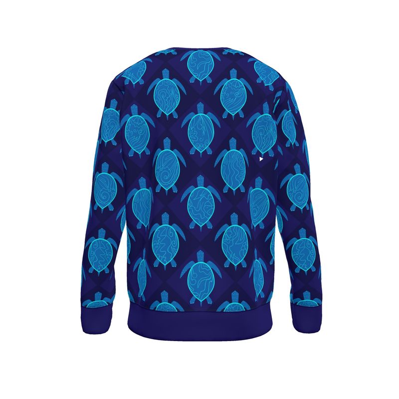 Men's Sweater — Topo Turtles Cobalt Tide