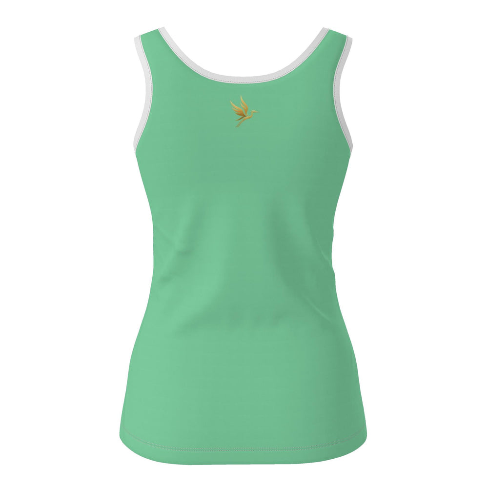 Women's Tank Top — Pineapple Paradise — Solid Aloe Mist