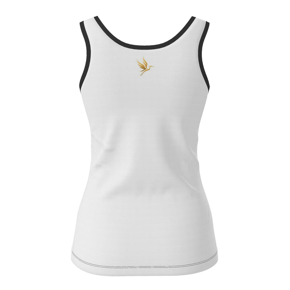 Women's Tank Top — Pineapple Paradise — Solid Coral Dreams