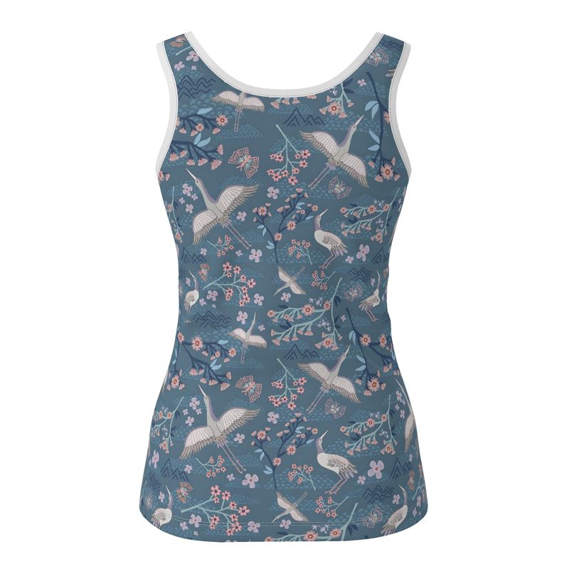 Women's Tank Top — White Crane