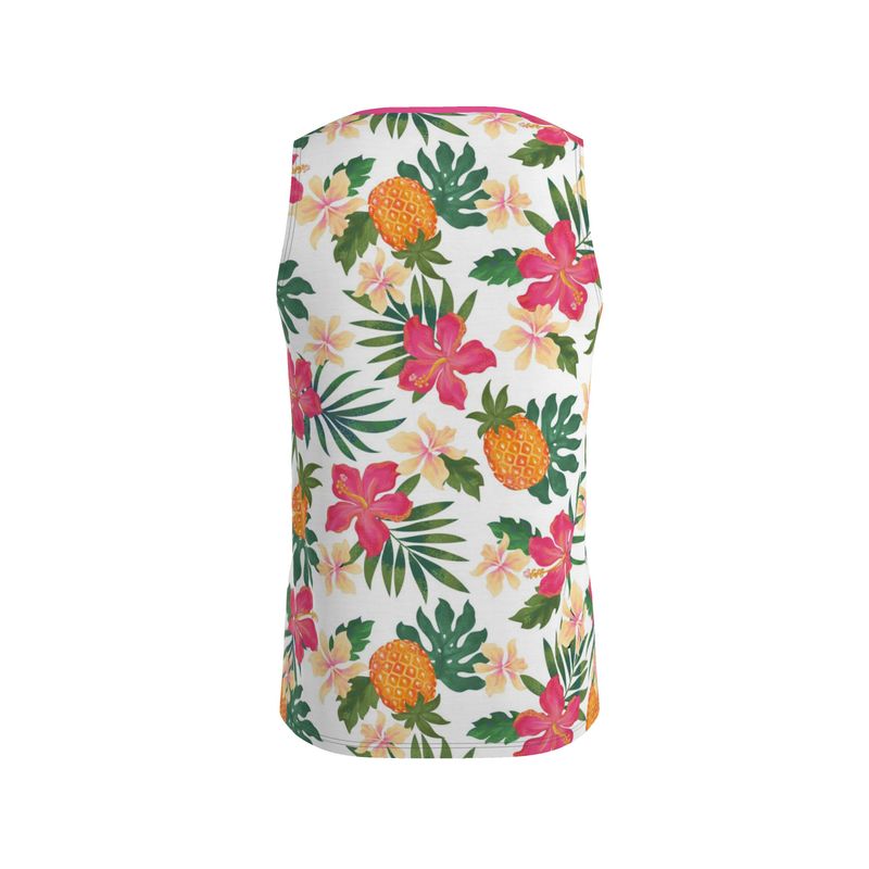 Pineapple Paradise Coral Dreams Men's Athletic Hybrid Tank Top