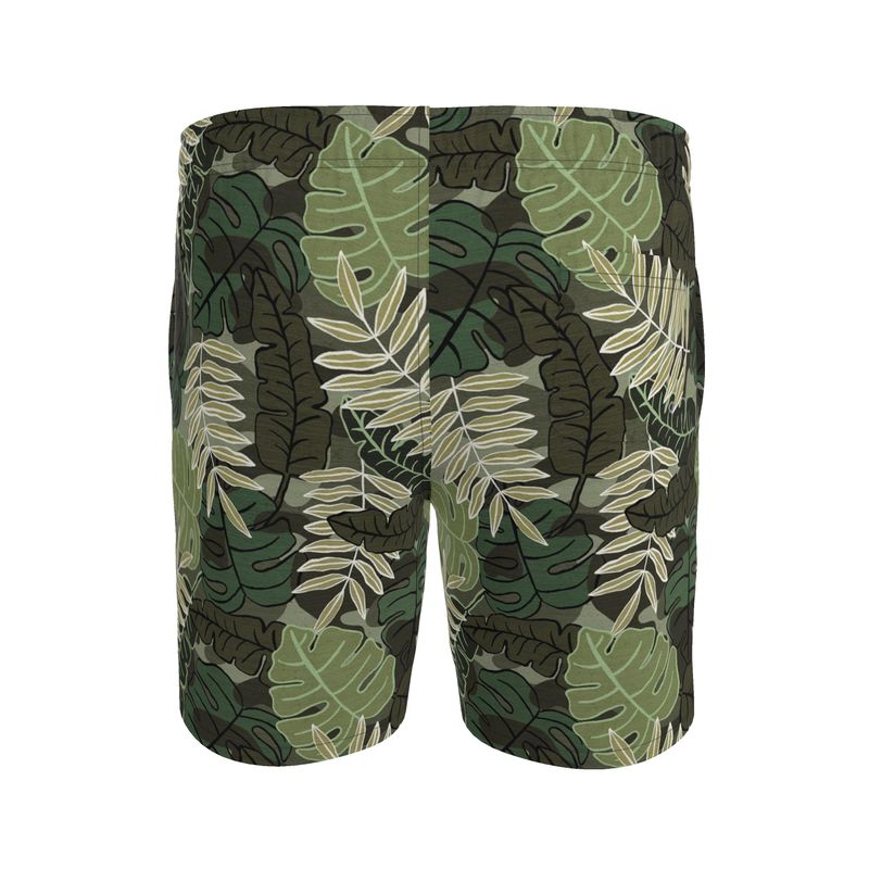 Men's Swim Shorts — Camo Leaves