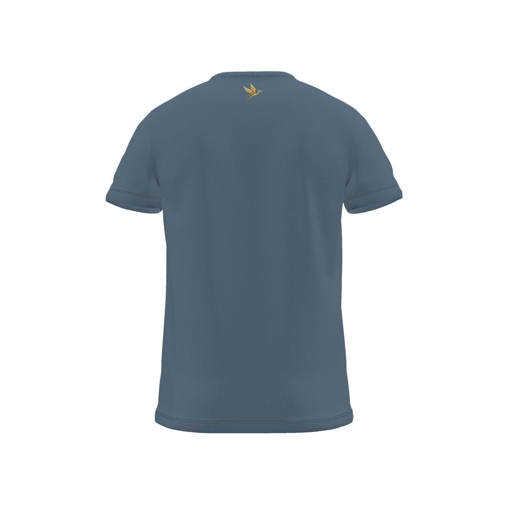 Men's Athletic Crew Neck T-Shirt — Signature Heron Blue