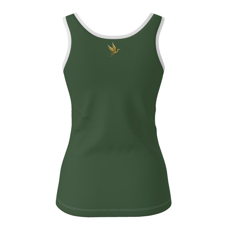 Women's Tank Top — Solid Camo Leaves