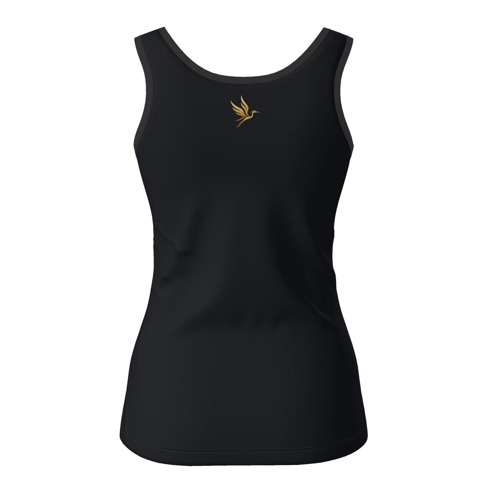 Women's Tank Top — Solid Midnight Monstera