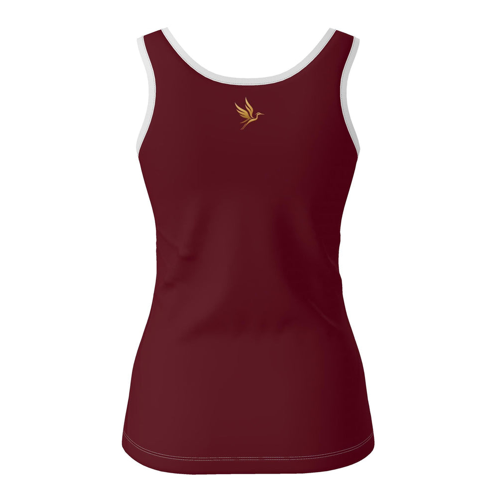 Women's Tank Top — Pineapple Paradise — Solid Burgundy