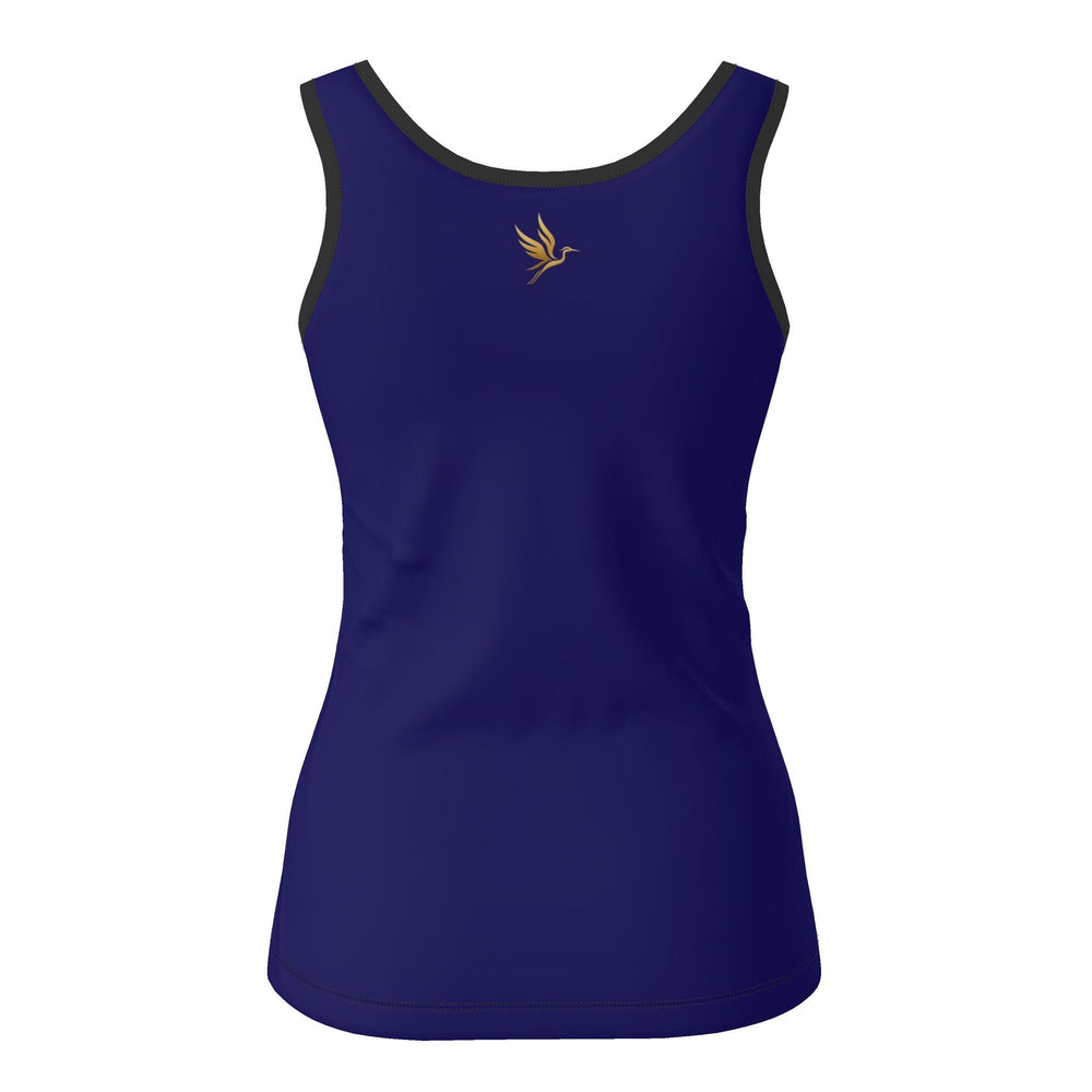 Women's Tank Top — Topo Turtles — Solid Cobalt Blue