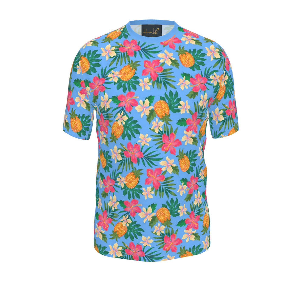 Men's Athletic Crew Neck T-Shirt — Pineapple Paradise Island Breeze