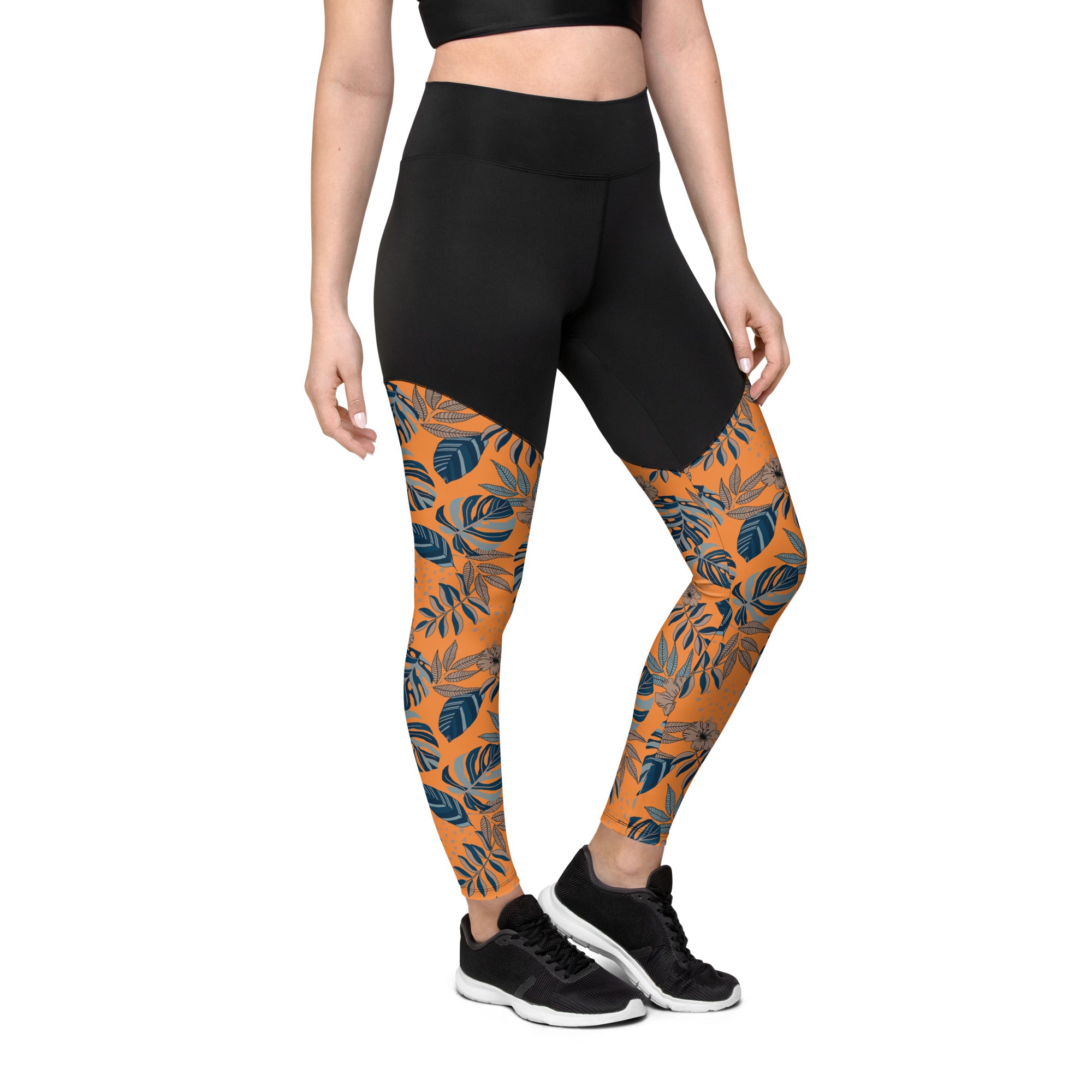 MONSTERA LEGGING BLACK GREY