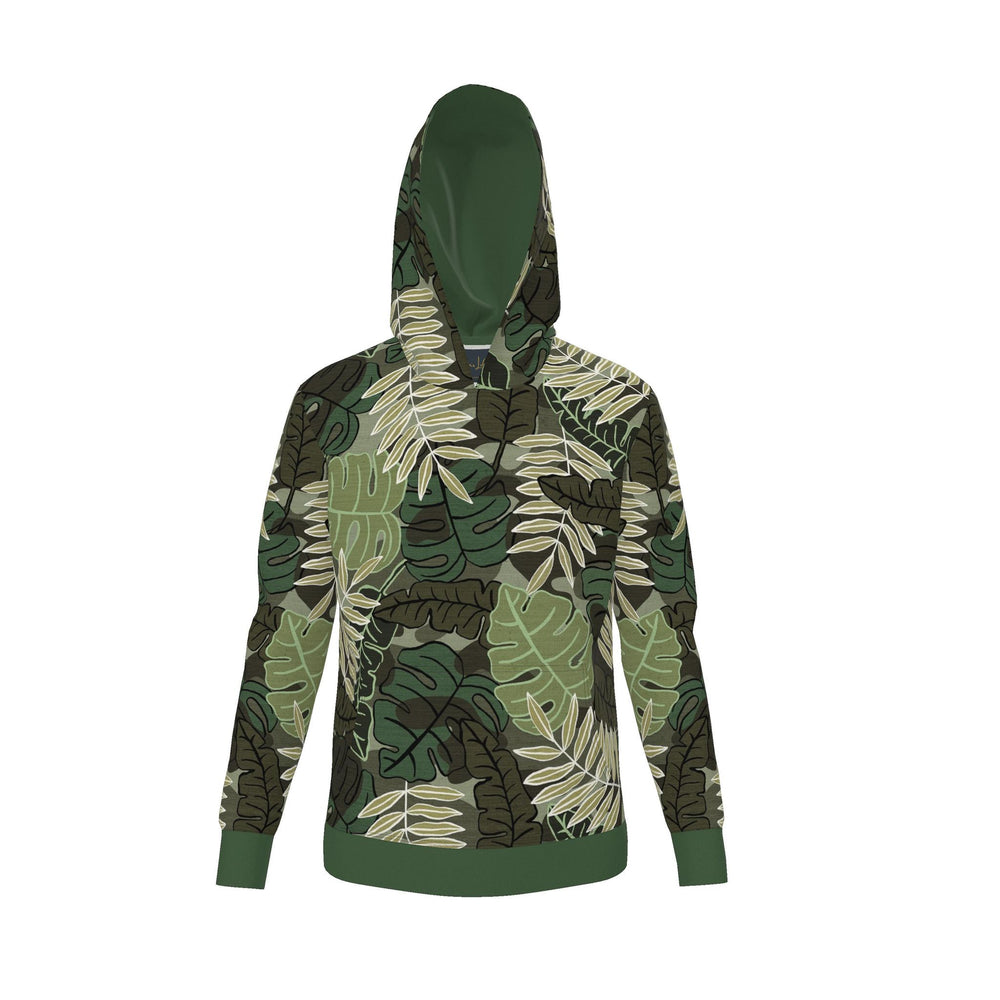 Women's Pullover Hoodie — Camo Leaves