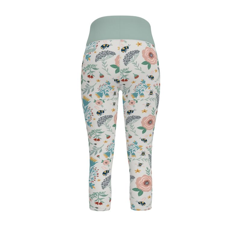 Women’s High-Waist Sports Leggings - Bee Garden