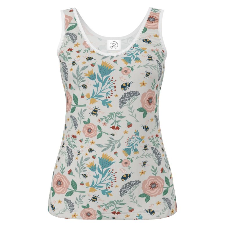 Women's Tank Top - Bee Garden – Heron's Loft