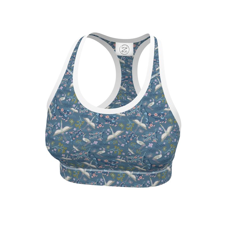 Women’s Low Intensity Sports Bra - White Crane