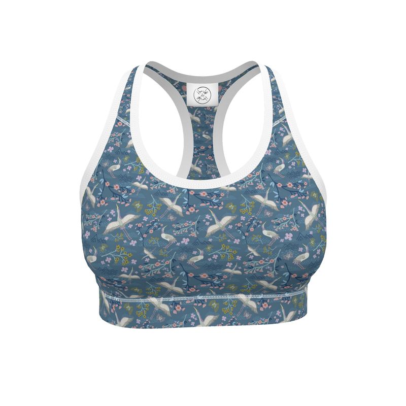 Women’s Low Intensity Sports Bra - White Crane