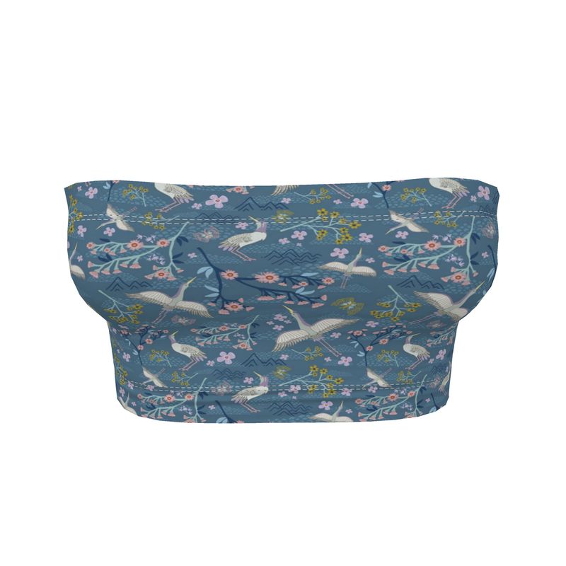 Women's Bandeau - White Crane