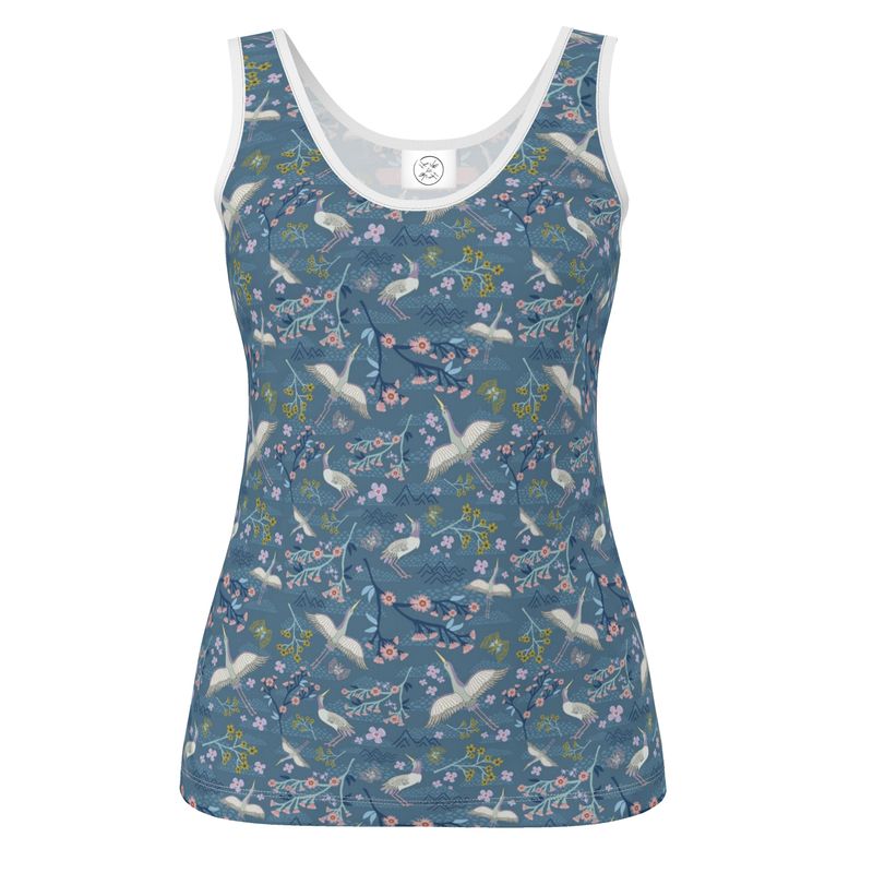 Women's Tank Top - White Crane