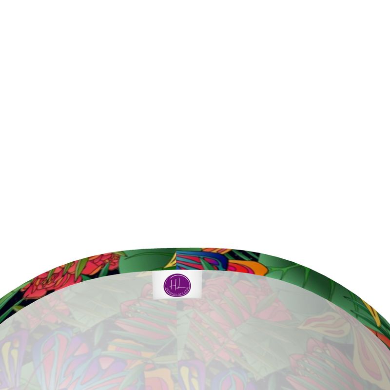 Women’s Mid-Rise ¾ Length Yoga Leggings - Jungle Flower