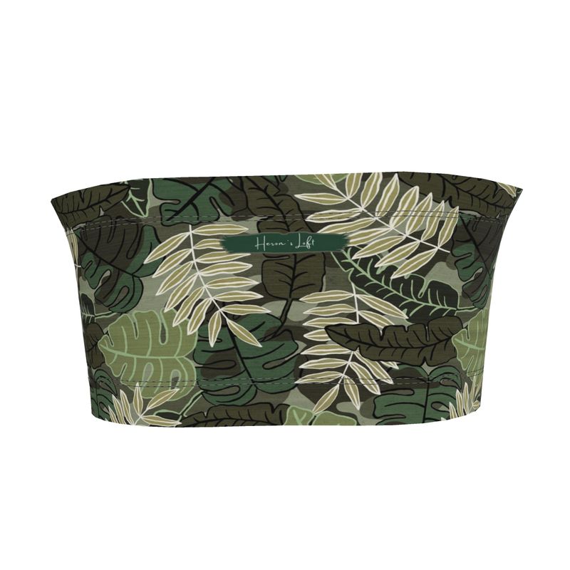 Women's Bandeau - Camo Leaves - Light Green