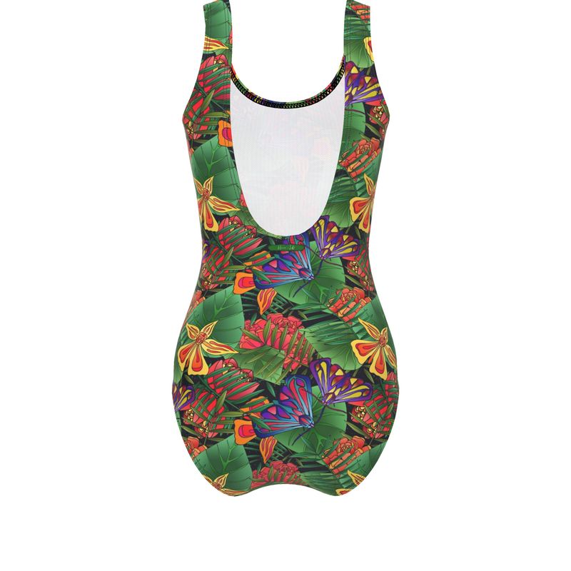 Women's One-Piece Swimsuit - Jungle Flower