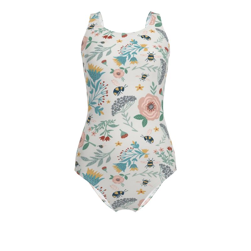 Women's One-Piece Swimsuit - Bee Garden