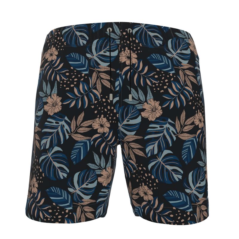 Men's Swim Shorts - Midnight Monstera