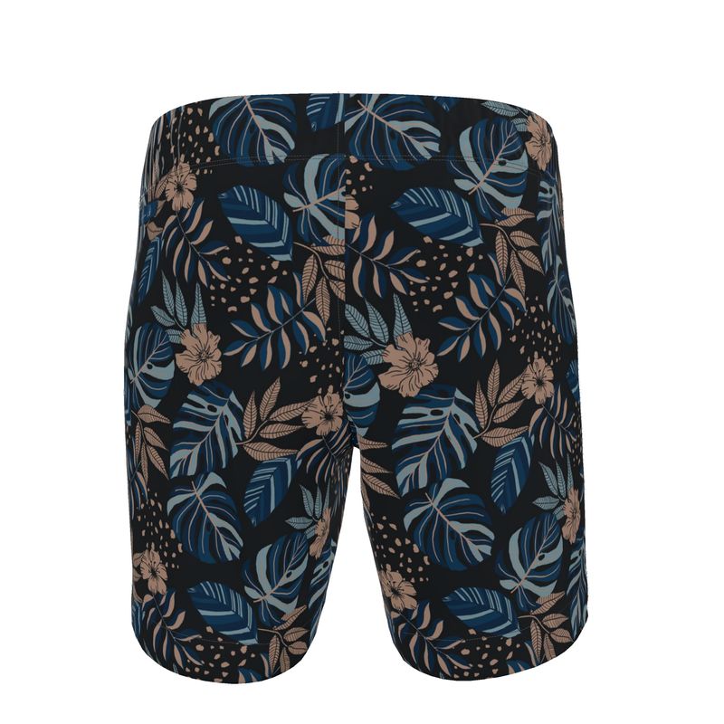 Men's Swim Shorts - Midnight Monstera