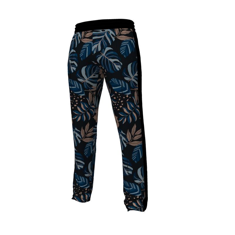 Men's Track Pants - Midnight Monstera