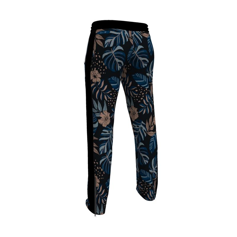 Men's Track Pants - Midnight Monstera