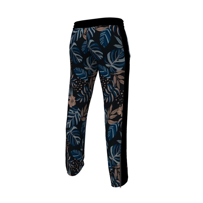 Men's Track Pants - Midnight Monstera