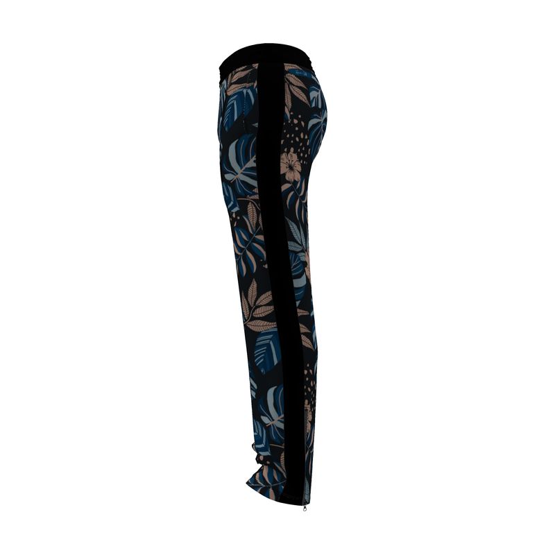 Men's Track Pants - Midnight Monstera